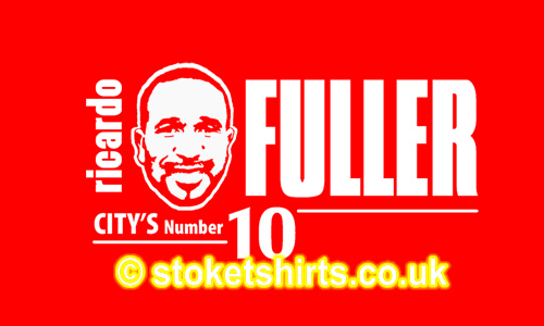 Ricardo Fuller City's No. 10 Jamaican & Stoke City Legend. He Wears the red and white with pride...